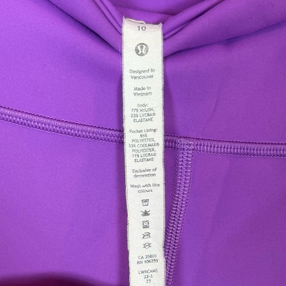 Lululemon Bright Purple Athletic Leggings - Picture 2 of 6